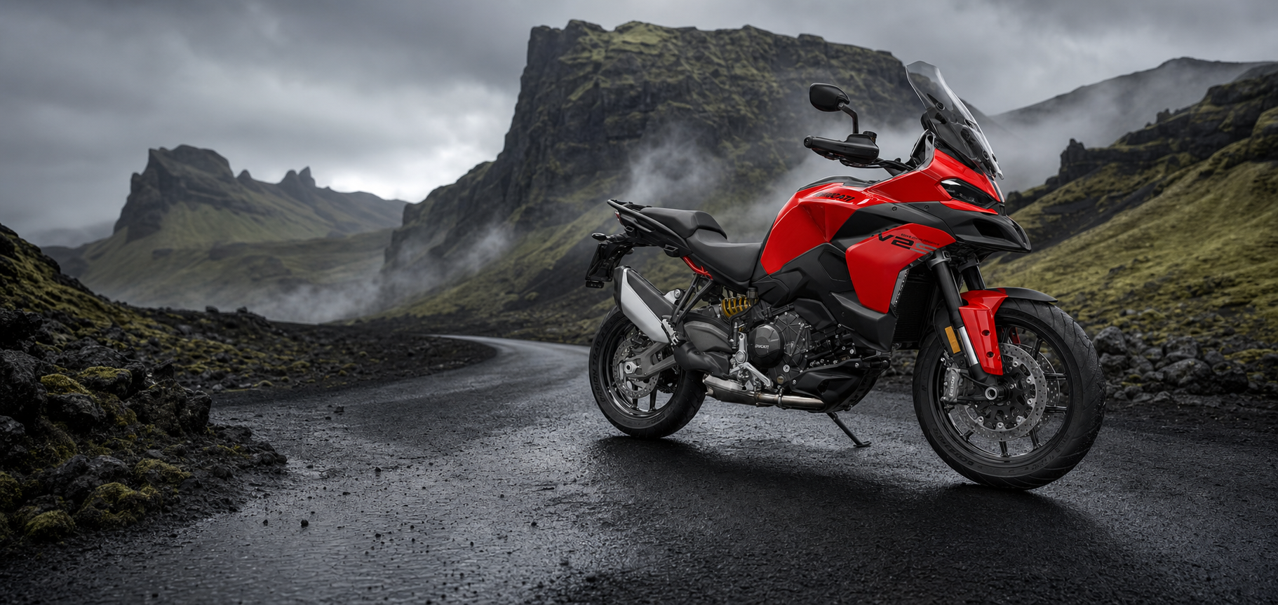Ducati Multistrada V2 í íslensku hálendi